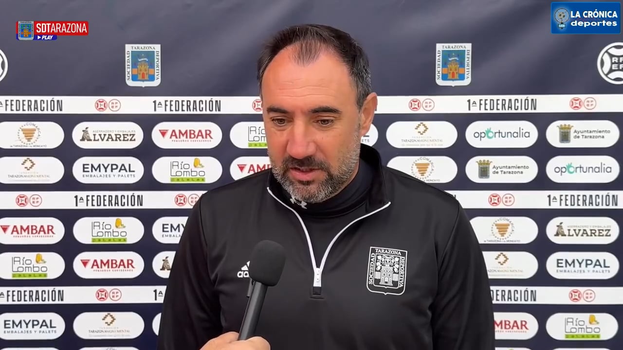 LA PREVIA / SD Tarazona - UD Ibiza / JUANMA BARRERO (Entrenador Tarazona) J10 - 1ª RFEF G2 / Fuente: SD Tarazona 