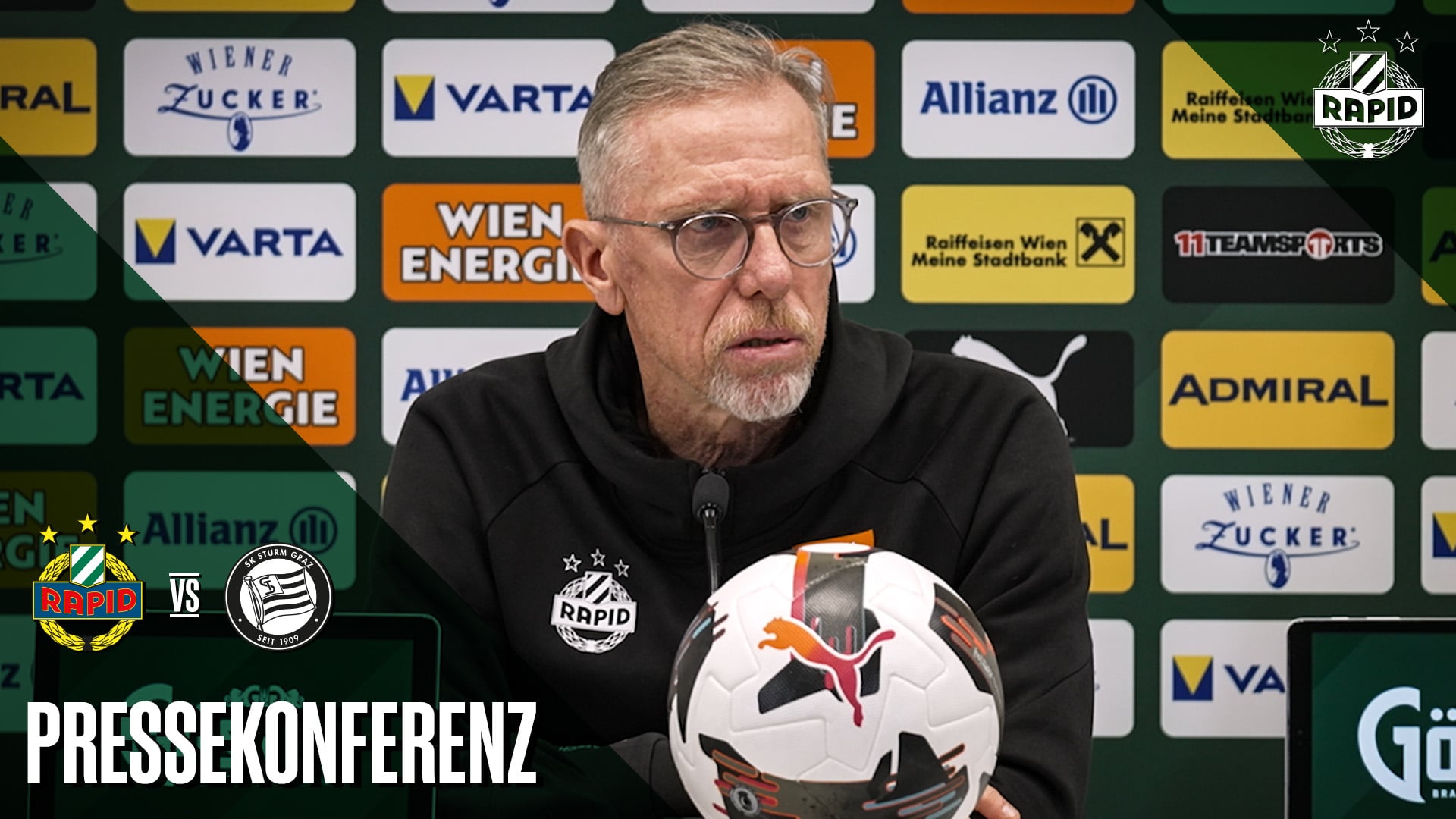 Pressekonferenz nach dem Spiel gegen Sturm