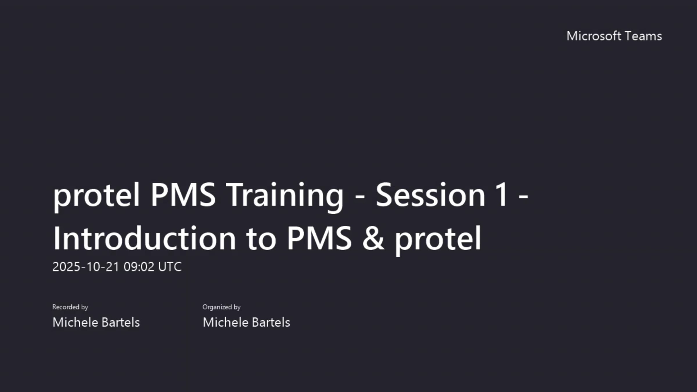 protel PMS Training - Session 1 - Introduction to PMS & protel | Videos ...