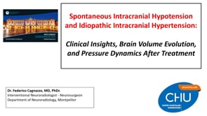 Spontaneous Intracranial Hypotension and Idiopathic Intracranial Hypertension-Federico Cagnazzo