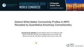 Distinct White Matter Connectivity Profiles in iNPH Revealed by Quantitative Anisotropy Connectometry-Daniele Piccolo