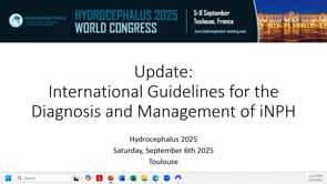 Update:International Guidelines for the Diagnosis and Management of iNPH-Mike Williams