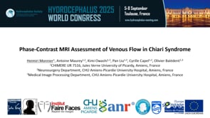 Phase-Contrast MRI Assessment of Venous Flow in Chiari Syndrome-Heimiri Monnier