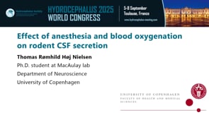 Effect of anesthesia and blood oxygenation on rodent CSF secretion-Thomas Romhild Hoj Nielsen