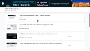 Brain functional networks in NPH. A systems approach-Giulia Bommarito