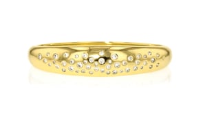 14kt Yellow Gold-Plated Bangle Bracelet with 2.00 ct. t.w. CZs