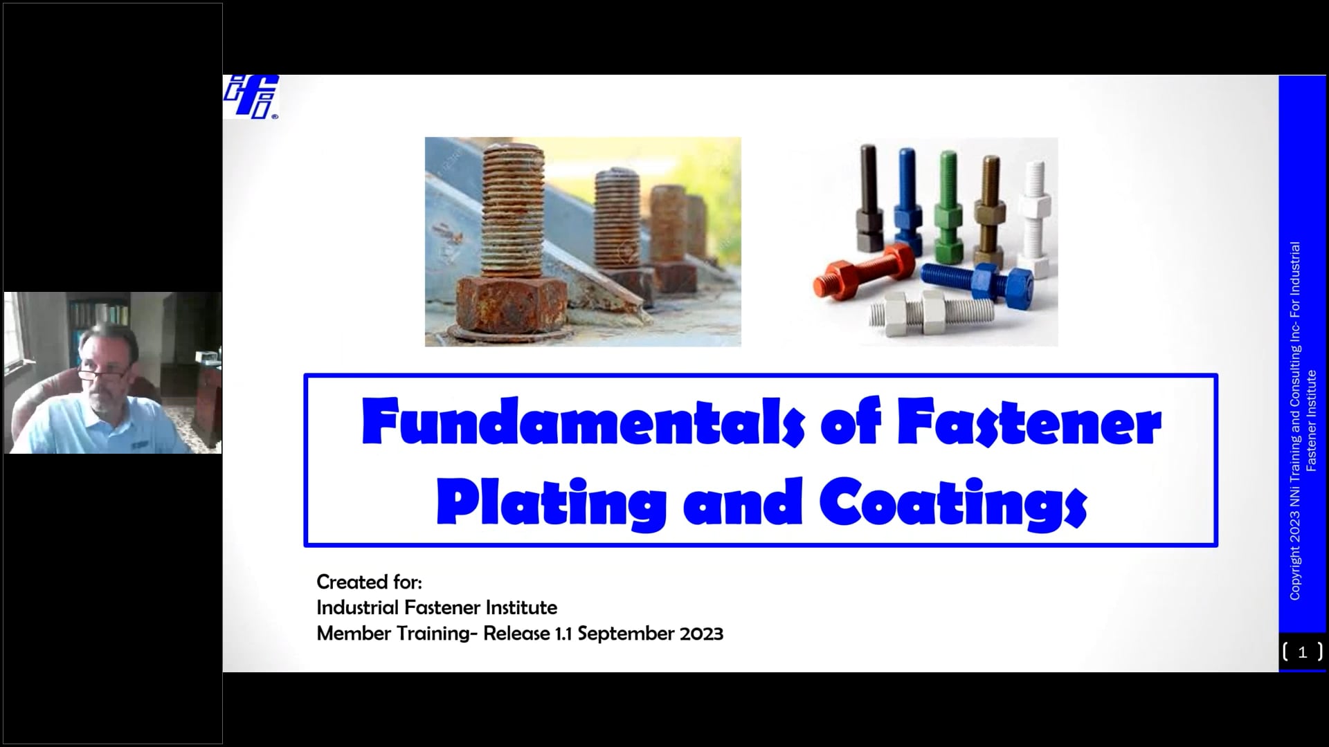 Fundamentals of Fastener Plating and Coating Webinar - September 8, 2023
