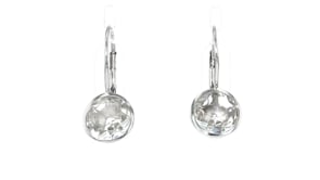 11.00 ct. t.w. Bezel-Set White Topaz Earrings in Sterling Silver