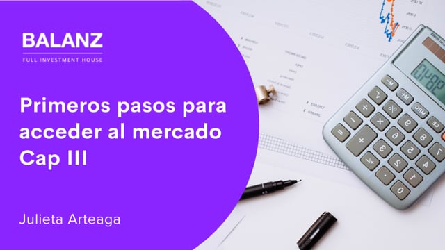 Primeros pasos para acceder al mercado Cap III