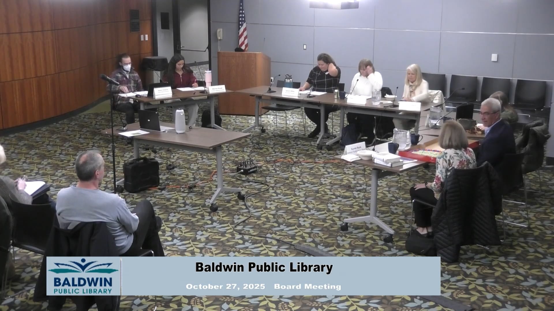 Baldwin Public Library Board and Trust Meeting on October 27, 2025