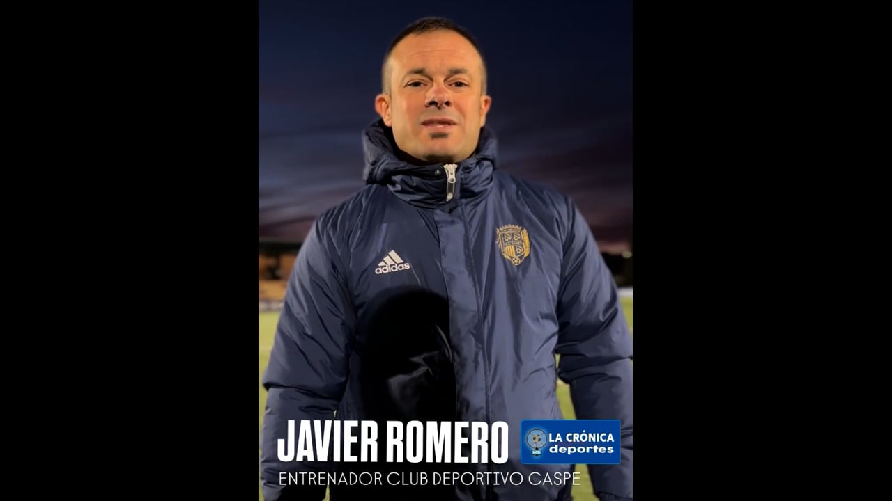JAVI ROMERO (Entrenador Caspe) CD Caspe 2-0 Illueca CF / Jor. 9 / Tercera Rfef / Fuente: Instagram CD Caspe