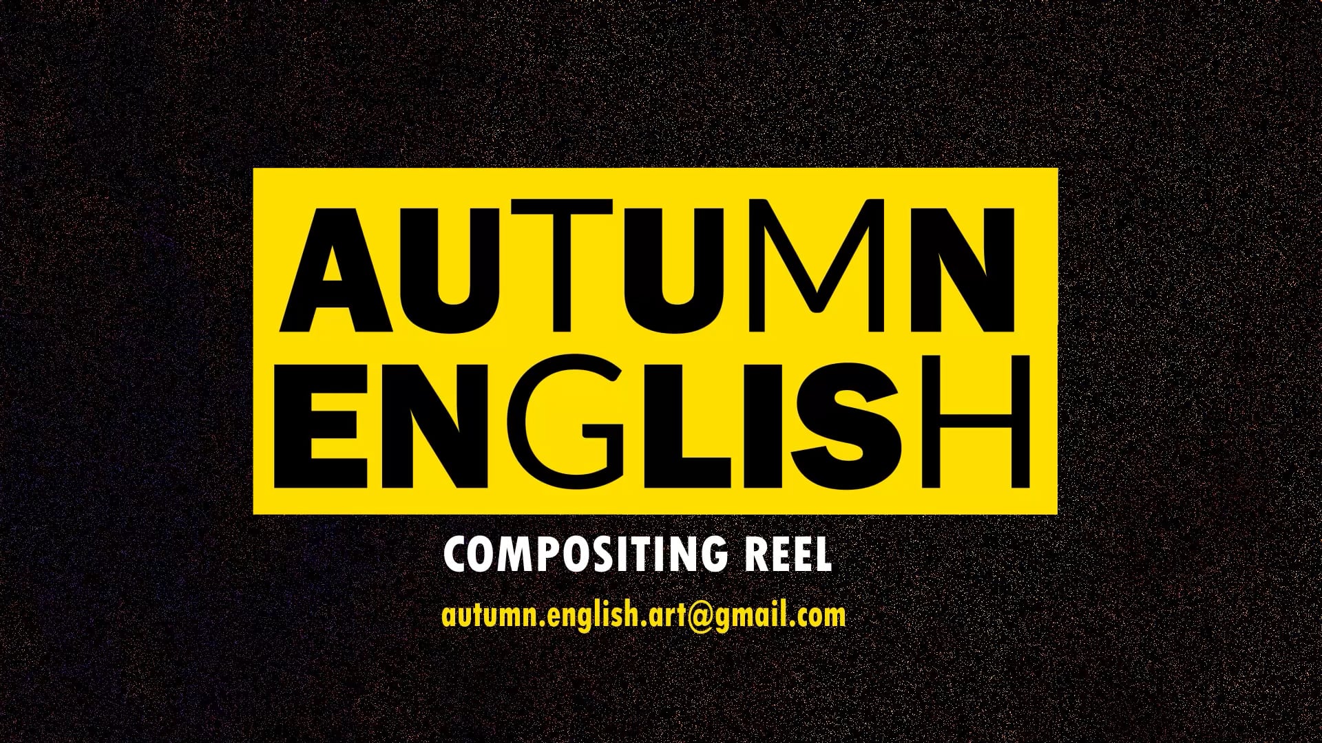 Autumn English | After Effects Compositing Reel