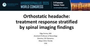 Orthostatic headache: Treatment response stratified by spinal imaging findings-Olga Fermo