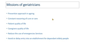 Missions of geriatricians-Lawrence
