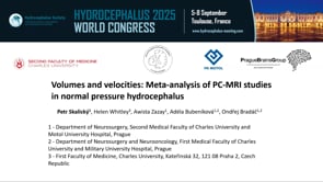 Volumes and velocities: Meta-analysis of PC-MRI studies in normal pressure hydrocephalus-Petr Skalicky