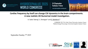 Cardiac frequency by itself can change CSF dynamics in the brain compartments. A new realistic 2D Numerical model-Oliver Baledent