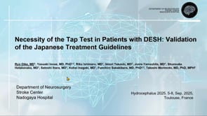 Necessity of the Tap Test in Patients with DESH: Validation of the Japanese Treatment Guidelines-Ryo Oike