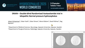 DRAIN-Double-blind Randomized Acetazolamide trial in Idiopathic Normal pressure hydrocephalus-Johan Virhammar