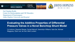 Evaluating the Additive Properties of Differential Pressure Valves in a Novel Benchtop Shunt Model-Sai Chandan Reddy