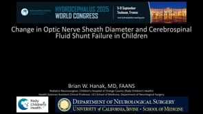 Change in Optic Nerve Sheath Diameter and Cerebrospinal Fluid Shunt Failure in Children-Brain W. Hanak