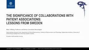 The Significance of Collaborations with Patient associations: Lessons from Sweden-Mats Tullberg