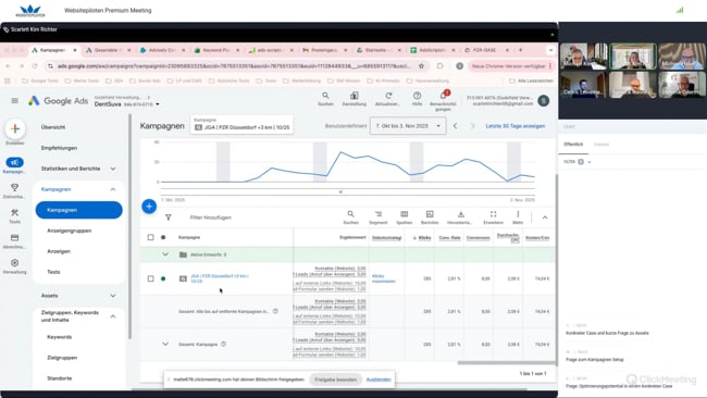 Detaillierte Keyword-Recherche, messen von Conversions & Match-Typen sinnvoll einsetzen mit Michael Klein vom 03.11.25