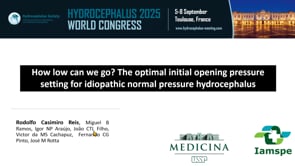 How low we go? The optimal initial opening pressure setting for idiopathic normal pressure hydrocephalus-Rodolfo Casimiro Reis