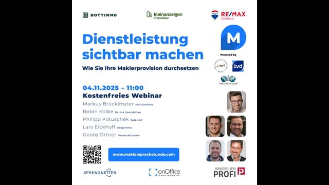Dienstleistung sichtbar machen: Wie Sie Ihre Maklerprovision durchsetzen
