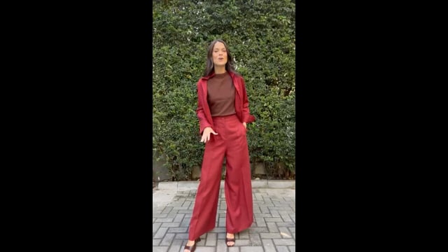 Camisa Linho Vermelho Valentina CB
