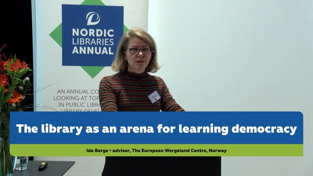 Ida Berge: The Library as an Arena for Learning Democracy