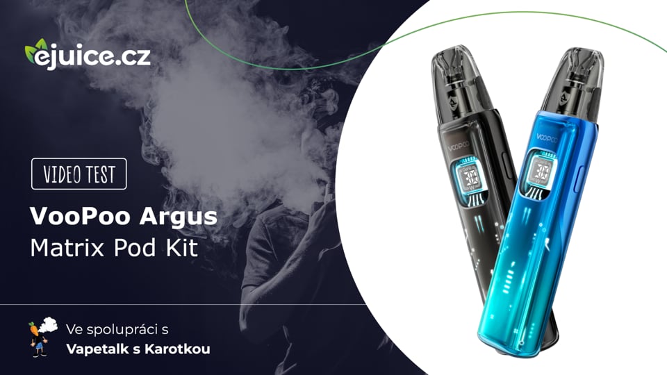 VooPoo Argus Matrix Pod Kit - video test (CZ)