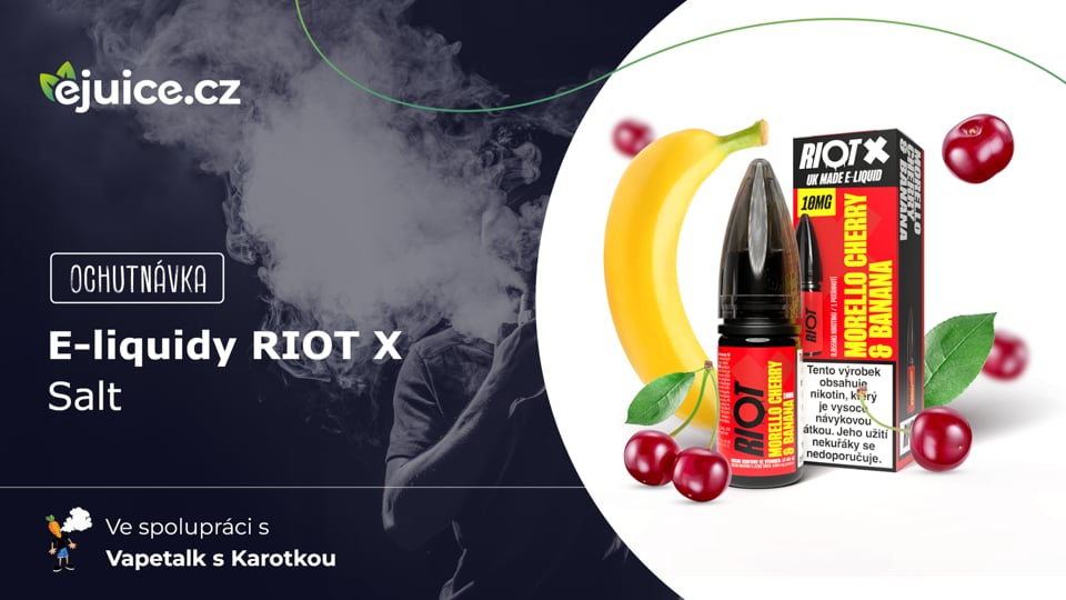 E-liquidy RIOT X Salt - ochutnávka (CZ)
