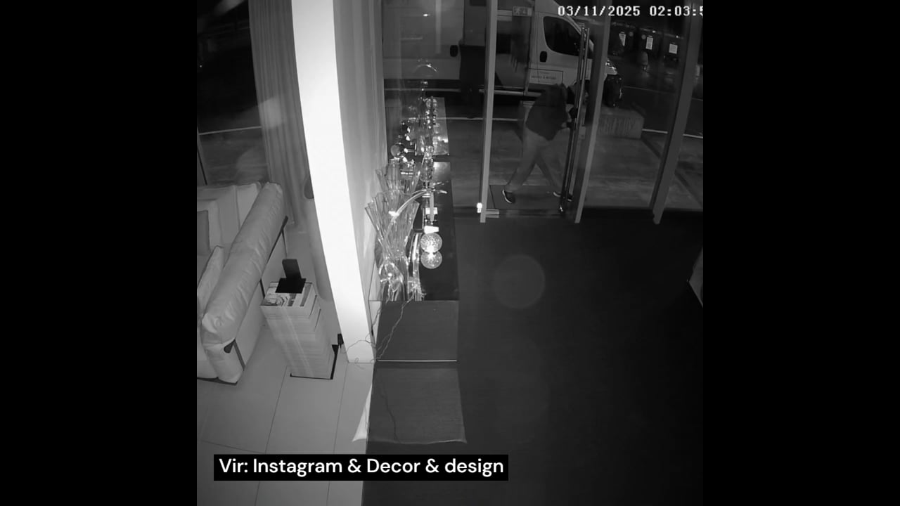 Drzen rop: v minuti in pol storilci odnesli več vrednih kosov pohištva