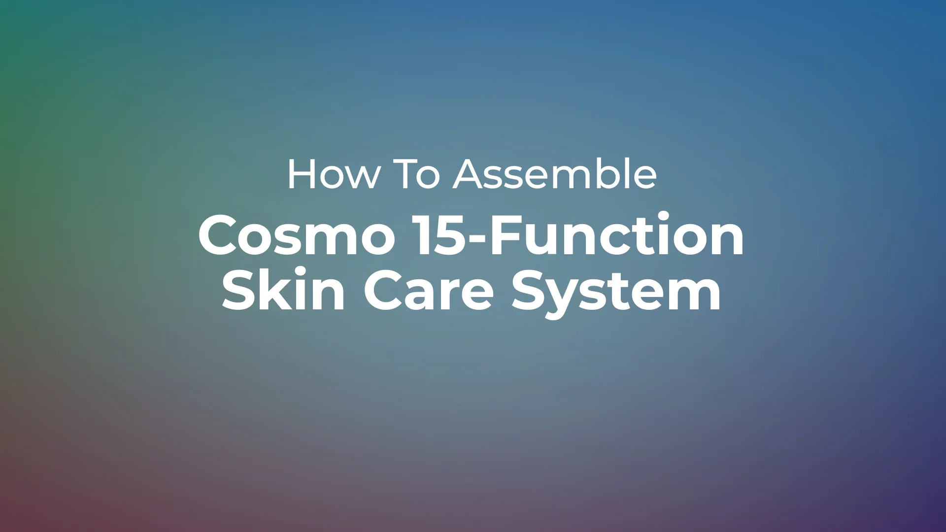 Cosmo 15-Function Skin Care System by SkinAct - Multifunction