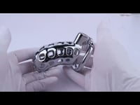METAL CHASTITY CAGE MALE LIGHTWEIGHT ALUMINUM ALLOY HOLLOW VERSION 19