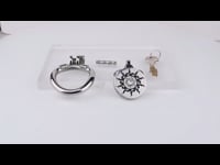 FLAT COCK CAGE FLAME LOTUS WITH FIXED BELT AND CATHETER 10