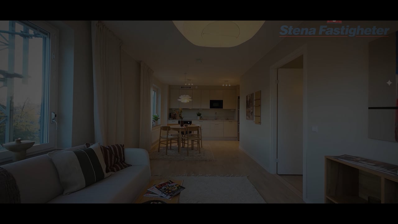 2 rum Lägenhet på Gaffelseglet 19 lgh 1103 Vyn, våning 1 Vega Haninge kommun - video