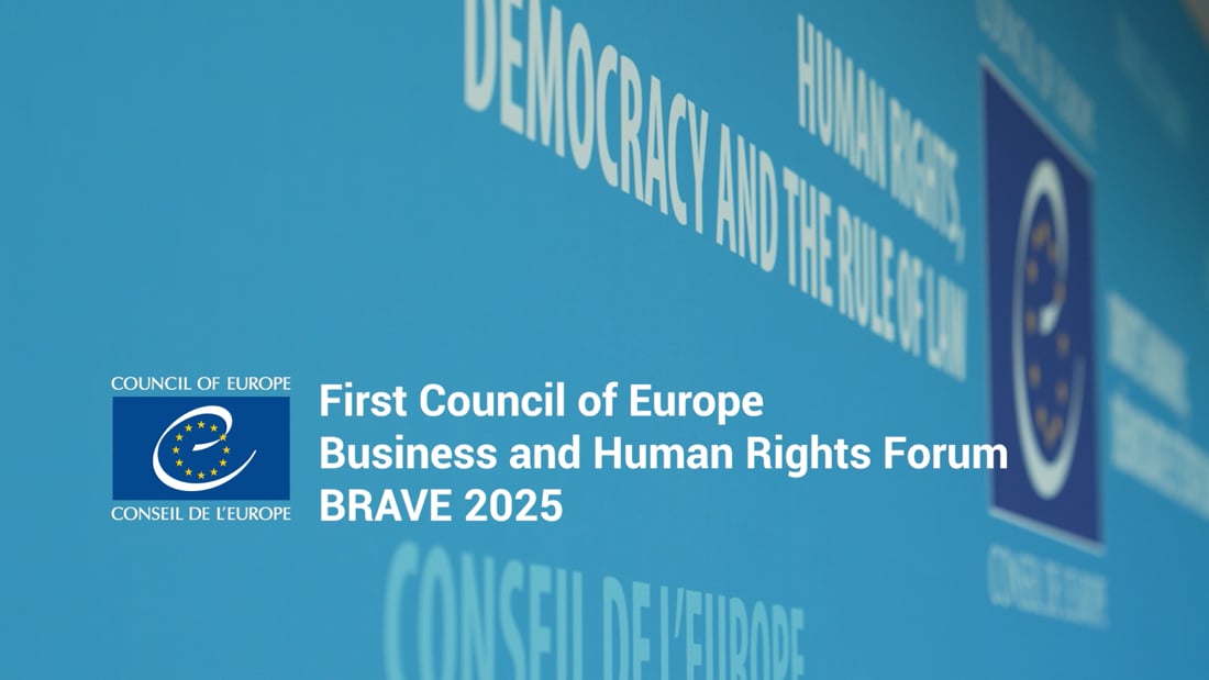 Council of Europe Business and Human Rights Forum (BRAVE 2025) - takeaways from business representatives.