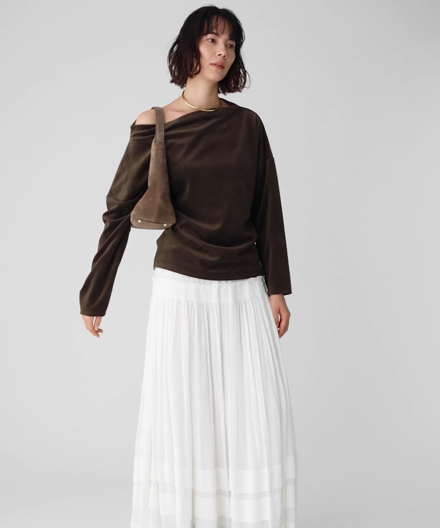 洗濯可】ベロアドレーププルオーバー | [公式]バビロン（BABYLONE）通販