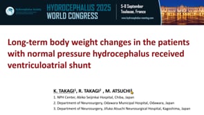 Long-term body weight changes in the patients with normal pressure hydrocephalus received ventriculoatrial shunt-Kiyoshi Takagi