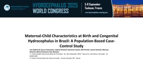 Maternal-Child Characteristics at Birth and Congenital Hydrocephalus in Brazil:A Population-Based Case-Control Study-Kim Wouters