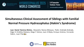 Simultaneous Clinical Assessment of Siblings with Familial Normal Pressure (Hakim's Syndrome)-Juan Daniel Ramirez-Munoz
