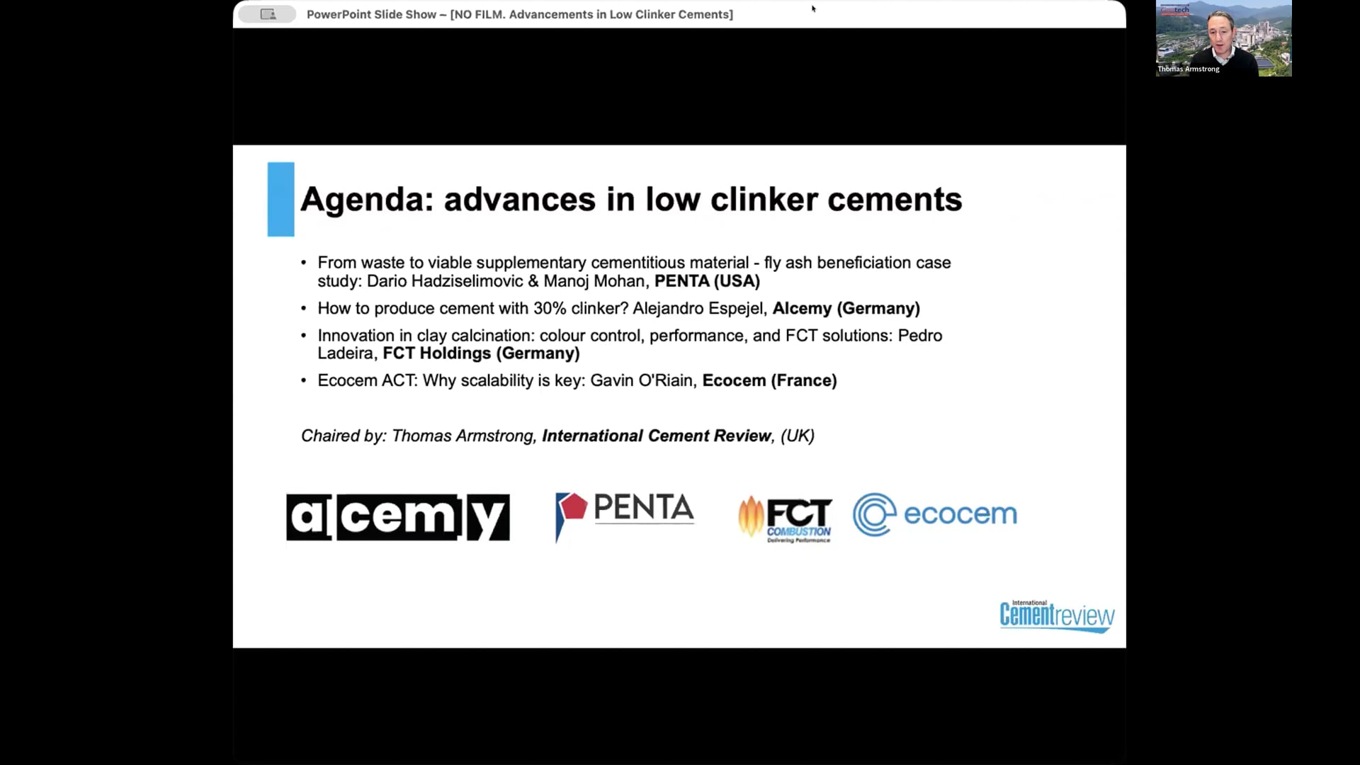 Cemtech Live Webinar: Advancements in Low Clinker Cements