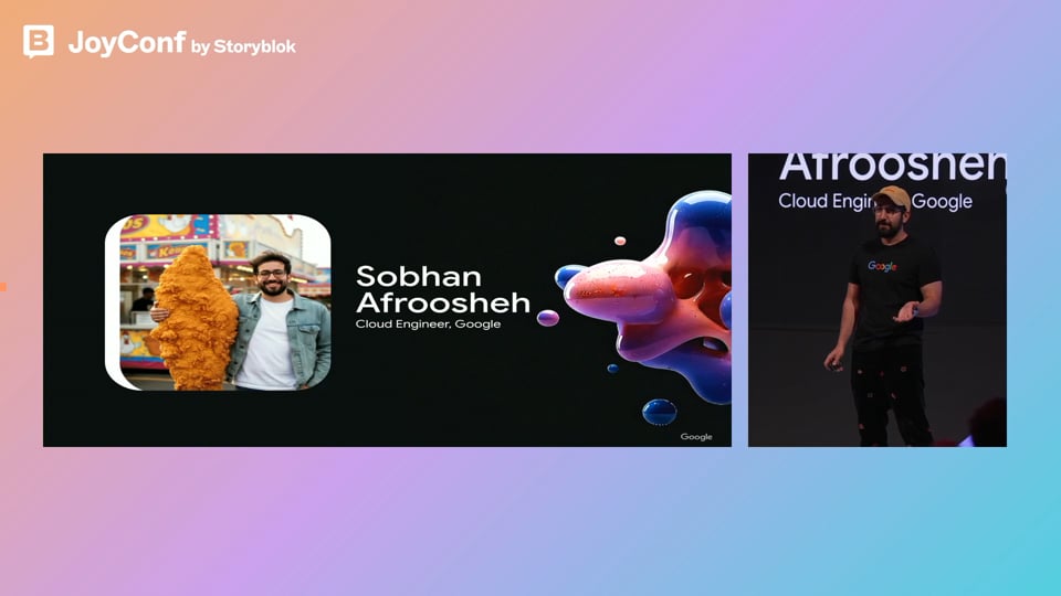 Video afspelen "Livesteam | Storyblok - JoyConf 2025 keynote: Google (2025)"