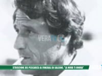 Striscione dei pescaresi ai funerali di Galeone. "La Nord ti onora"