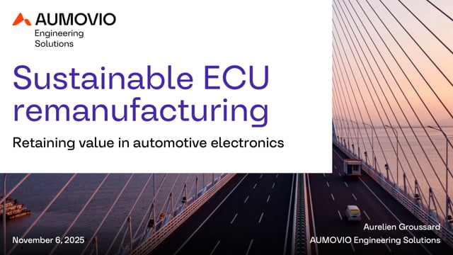 Sustainable ECU remanufacturing: Retaining value in automotive electronics