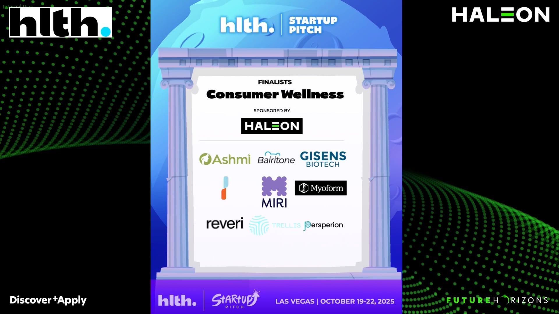Consumer Wellness Startup Pitch Competition Sponsored by Haleon
