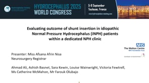 Evaluating outcome of shunt insertion in idiopathic Normal Pressure Hydrocephalus(iNPH) patients-Afsana Afrin Nisa