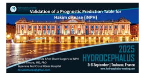 Validation of a Prognostic Prediction Table for Hakim disease (iNPH)-Teruo Kimura