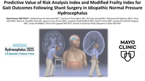 Predictive Value of Risk Analysis Index and Modified Frailty Index for Gait Outcomes Following Shunt Surgery in Idiopathic Normal Pressure Hydrocephalus-Rahul Kumar